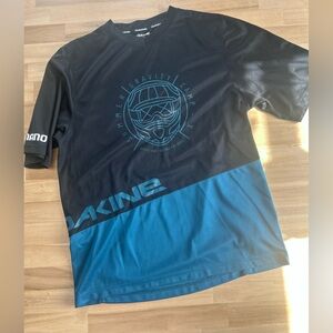 Dakine jersey MTB manches longues S mountain bike trail noir bleu
